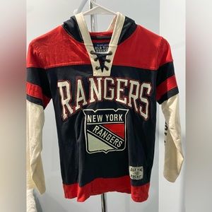 Old Time Hockey New York Rangers Vintage Pullover Youth Size Small